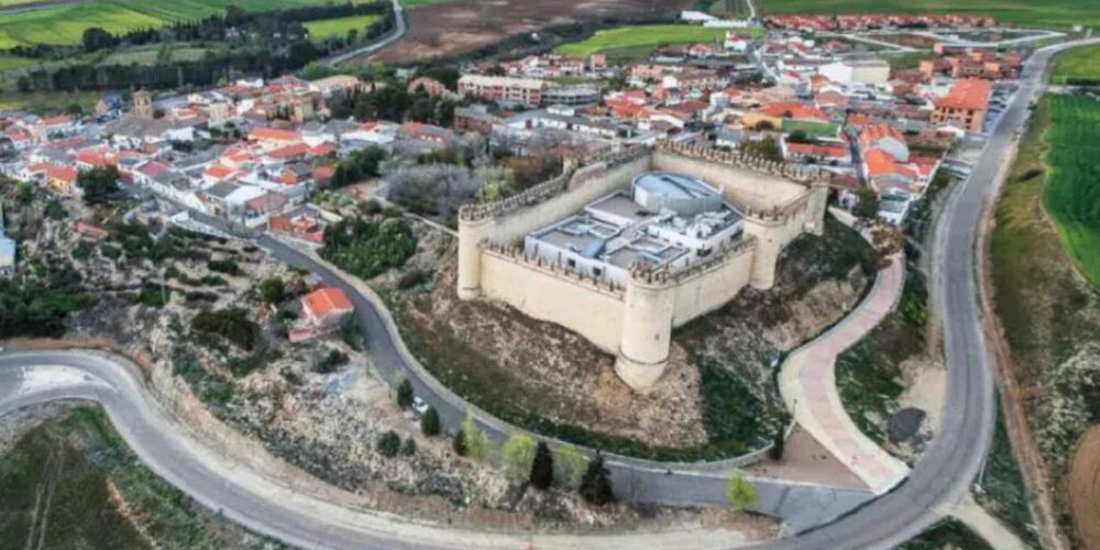 Vista aérea del castillo de Maqueda (Toledo). Imagen M. INTERIOR