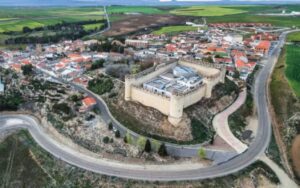 Vista aérea del castillo de Maqueda (Toledo). Imagen M. INTERIOR