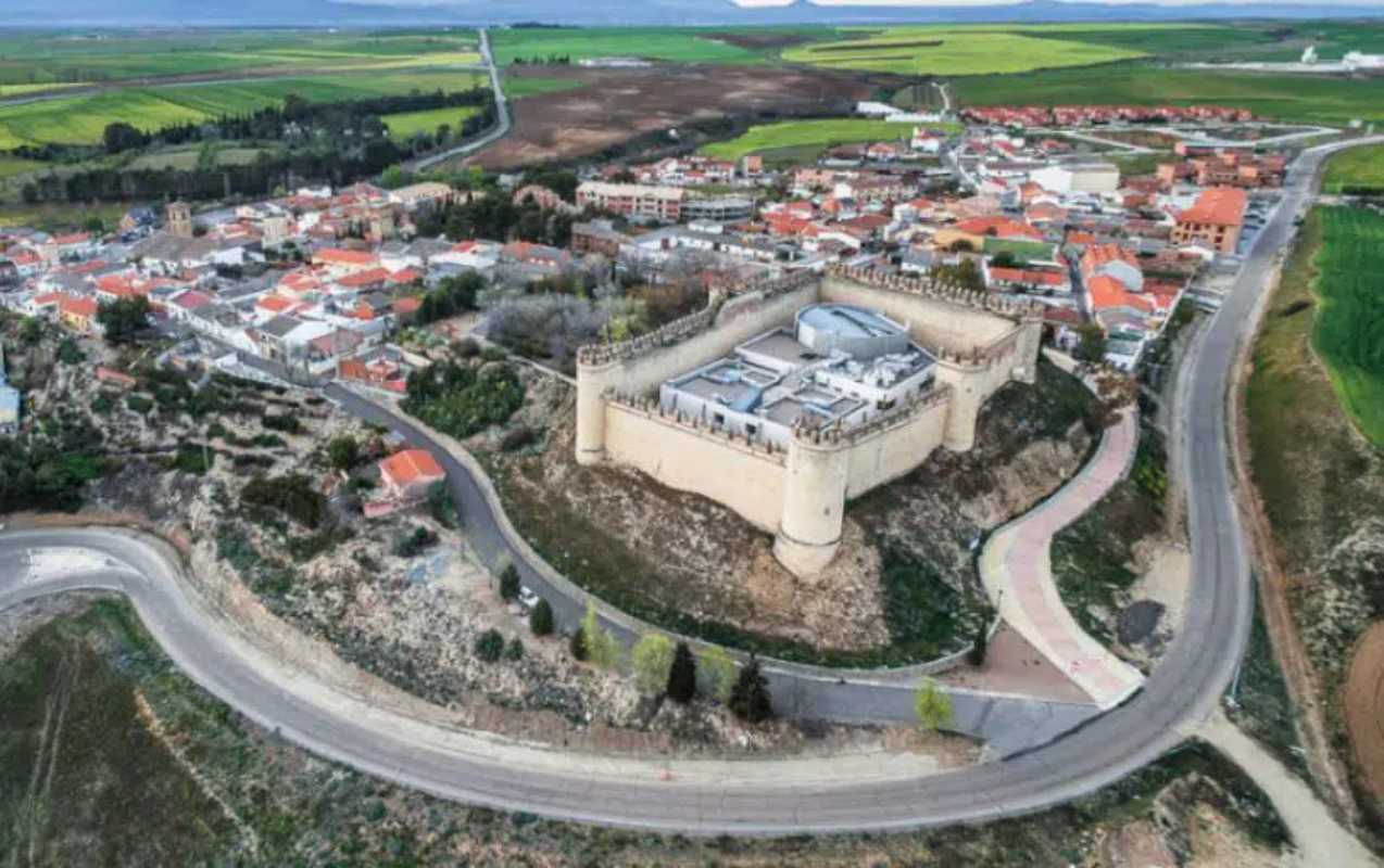 Vista aérea del castillo de Maqueda (Toledo). Imagen M. INTERIOR