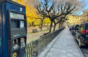 Parquímetro de la ORA, en Cuenca.
