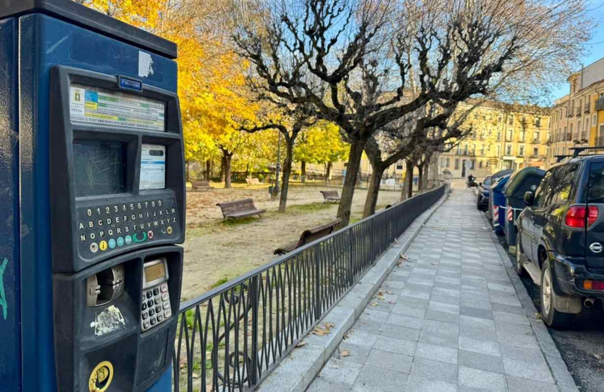 Parquímetro de la ORA, en Cuenca.