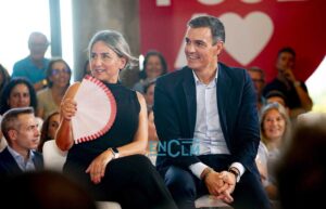 Milagros Tolón y Pedro Sánchez, en una imagen de archivo en Toledo. Foto: Rebeca Arango.