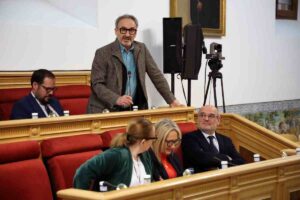 Bancada de Vox en el Ayuntamiento de Toledo.