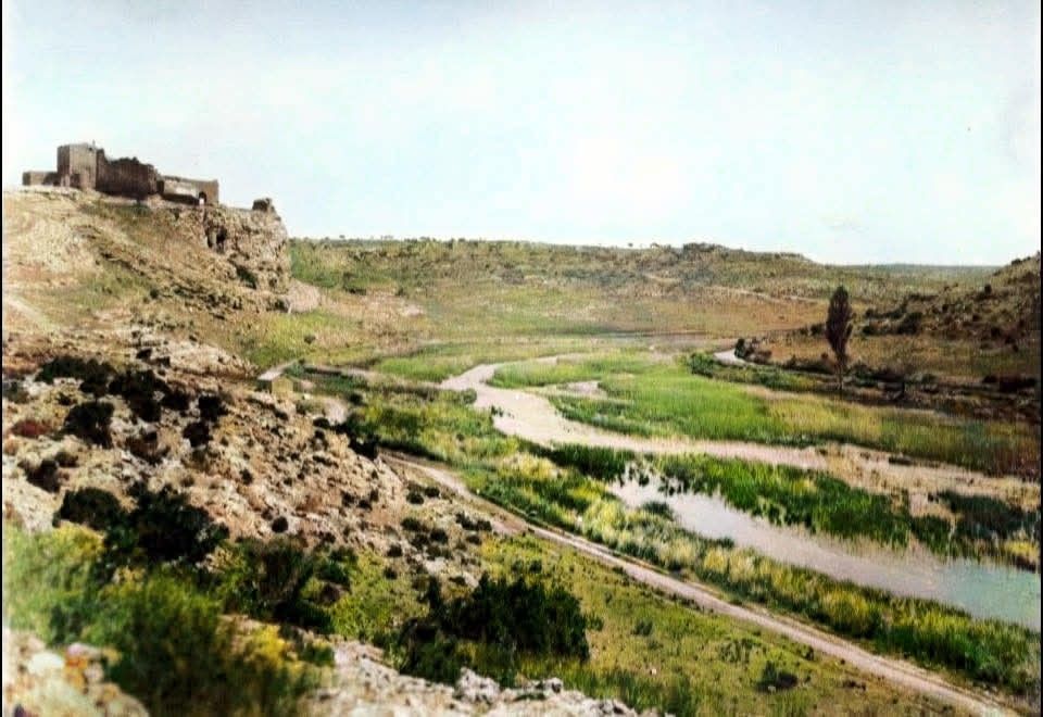 El castillo antes de la construcción del embalse