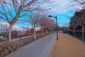 Un tramo de la Vía Verde del parque de La Pulgosa de Albacete