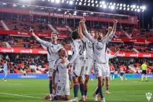 El Albacete en el Estadio Nuevo Los Cármenes. Foto: Albacete BP