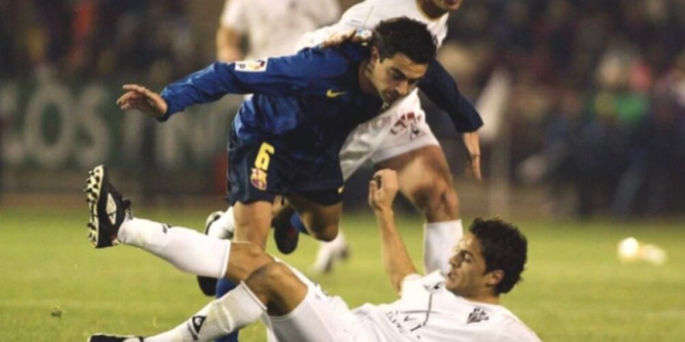 Imagen de la última visita del FC Barcelona al estadio Carlos Belmonte