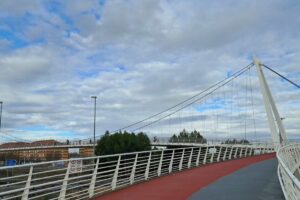 Imagen de la pasarela ciclopeatonal entre Ciudad Real y Miguelturra