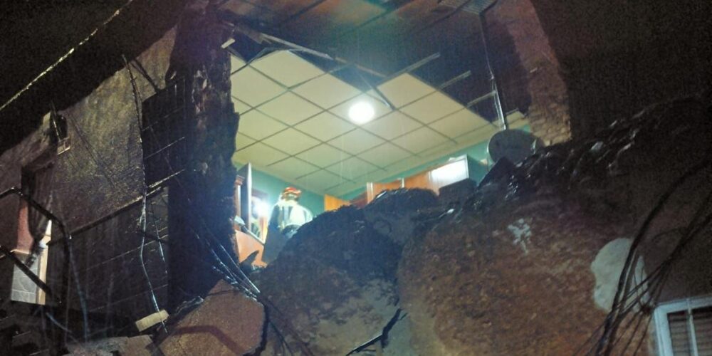 Imagen de la vivienda que ha colapsado