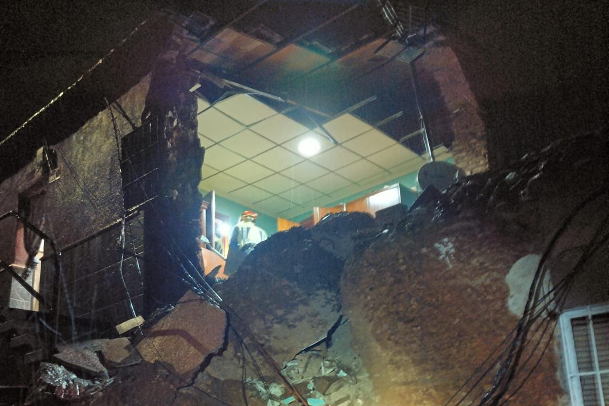 Imagen de la vivienda que ha colapsado
