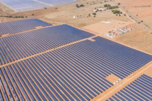 Imagen de una planta solar en el término municipal de Puertollano