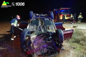 Imagen del vehículo accidentado