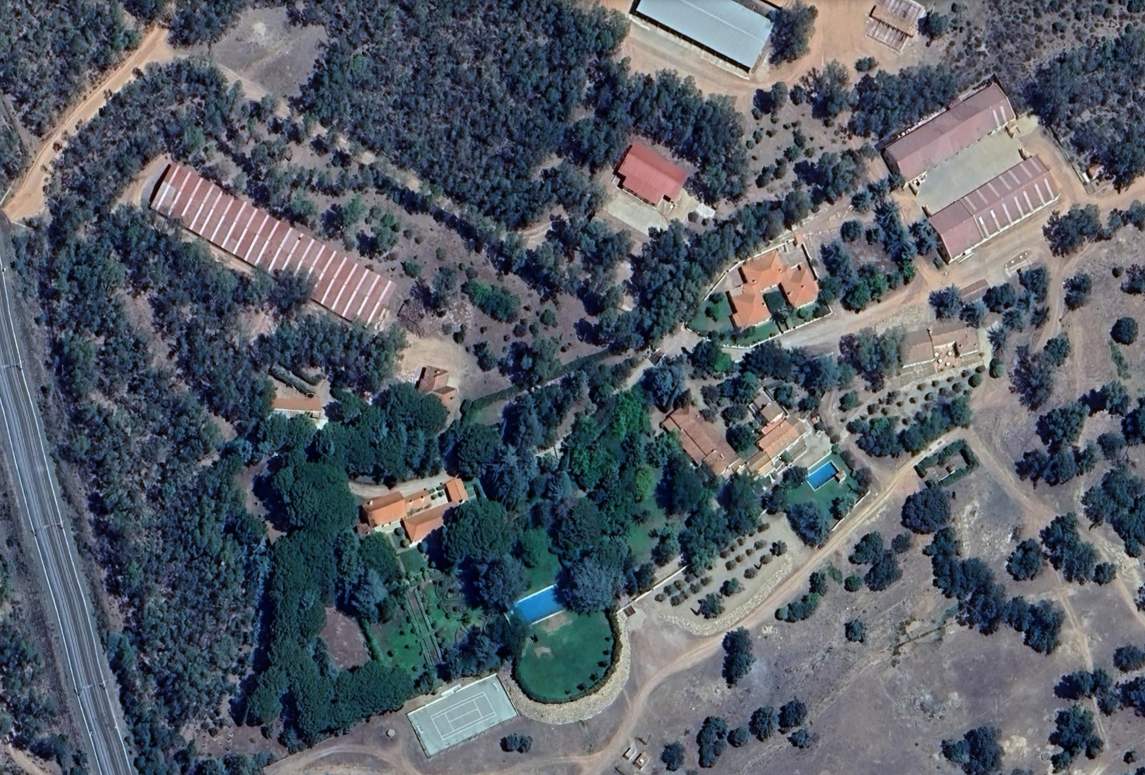Imagen satélite de la finca La Garganta