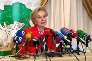 Rueda de prensa de Carmen Quintanilla, presidenta de Afammer