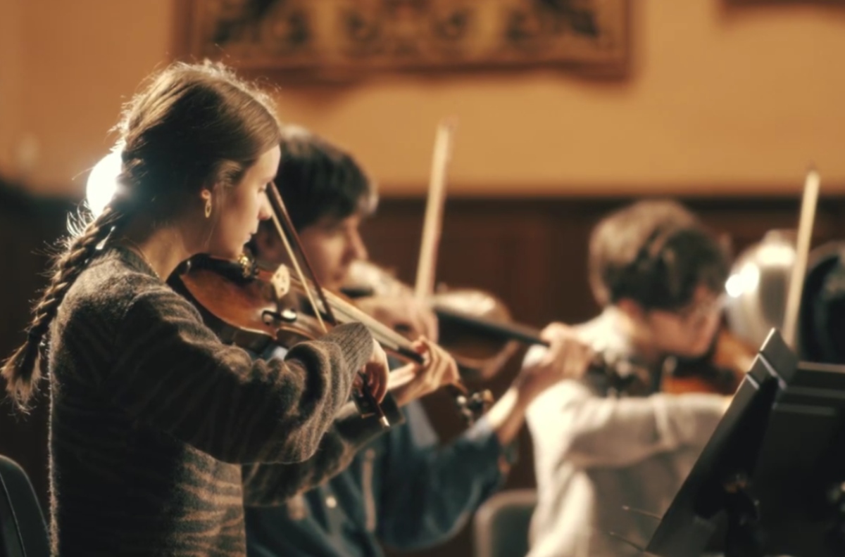 Clase de violín en el Real Conservatorio Profesional de Música y Danza de Albacete