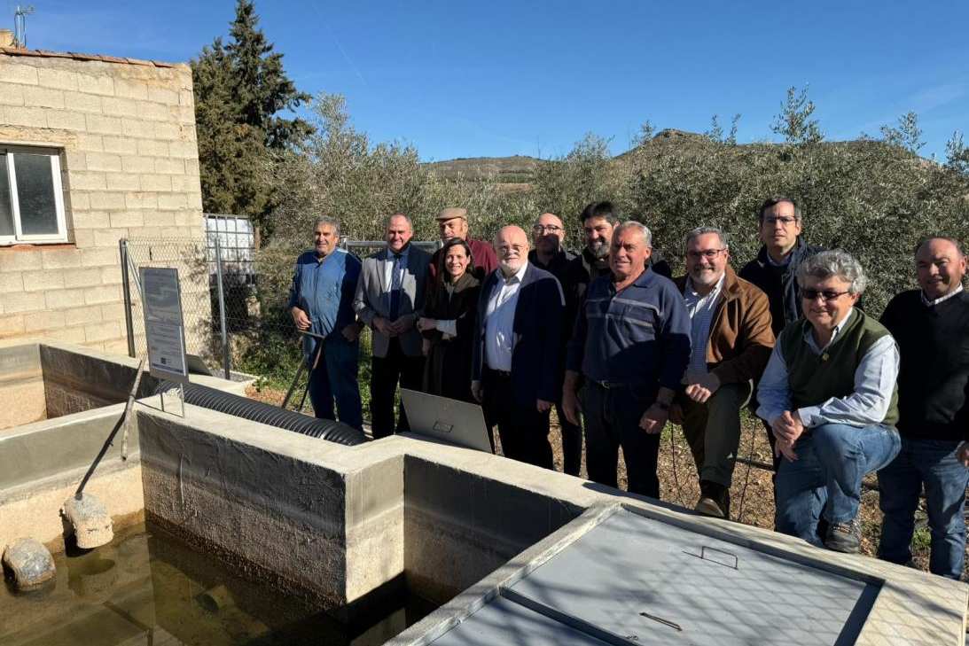 Visita regadíos de Elche de la Sierra
