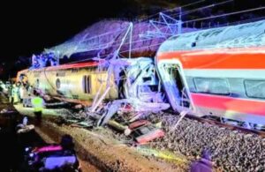 Imagen de uno de los trenes afectados en el accidente ferroviario.