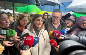 Carolina Agudo hizo declaraciones durante la manifestación del campo en Toledo.