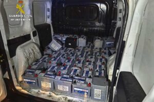 Baterías incautadas Guardia Civil