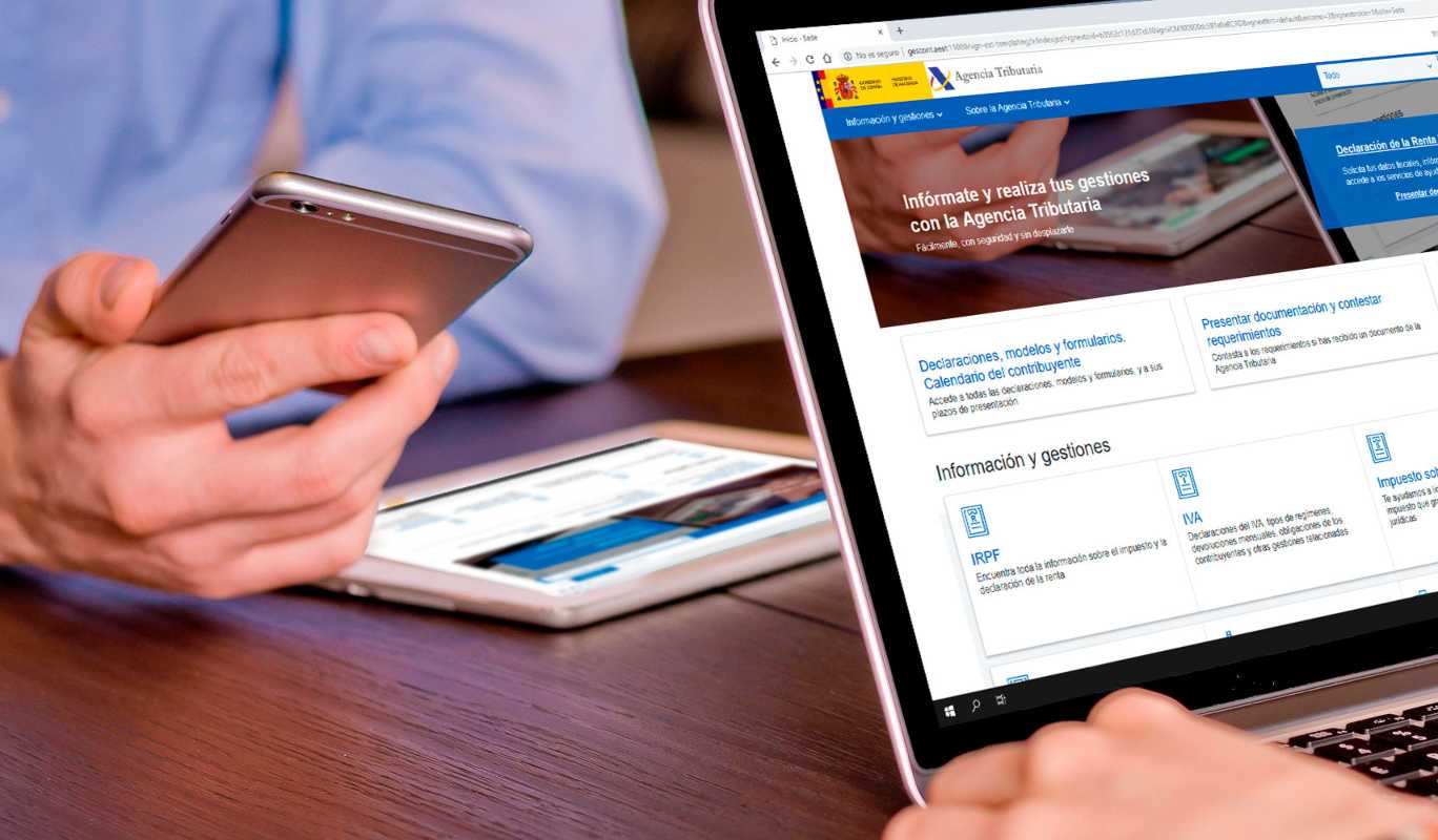 Imagen de archivo de la campaña de la renta.