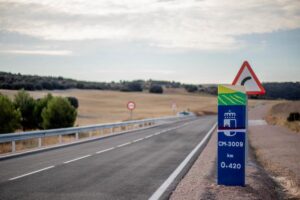 Una carretera de Castilla-La Mancha