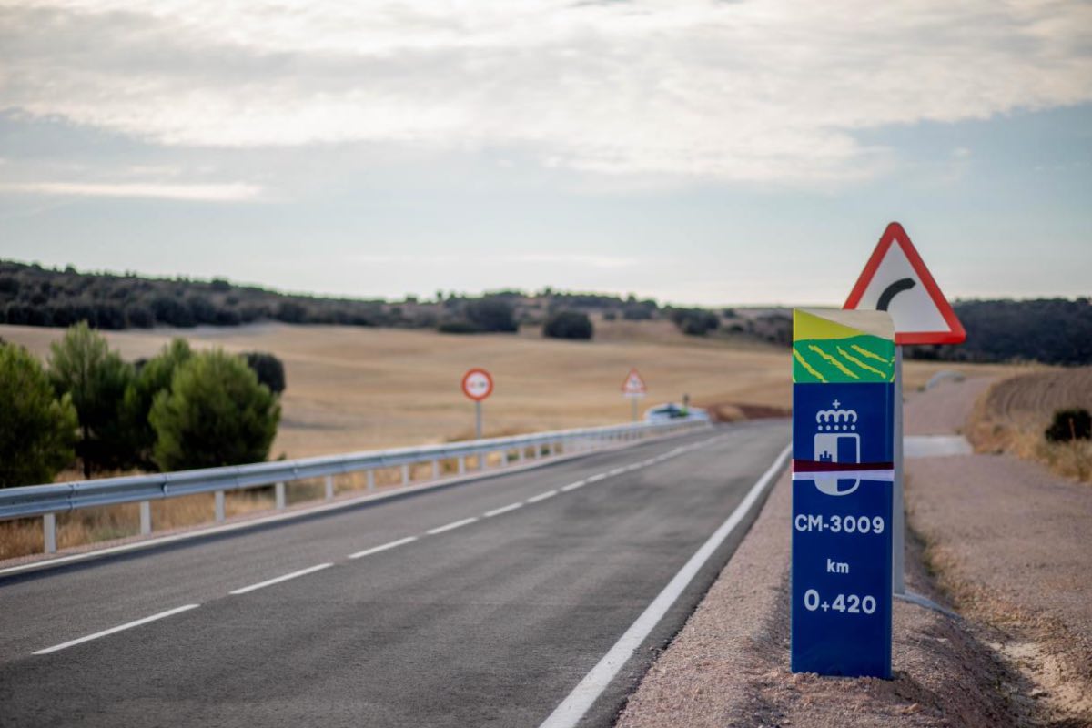 Una carretera de Castilla-La Mancha