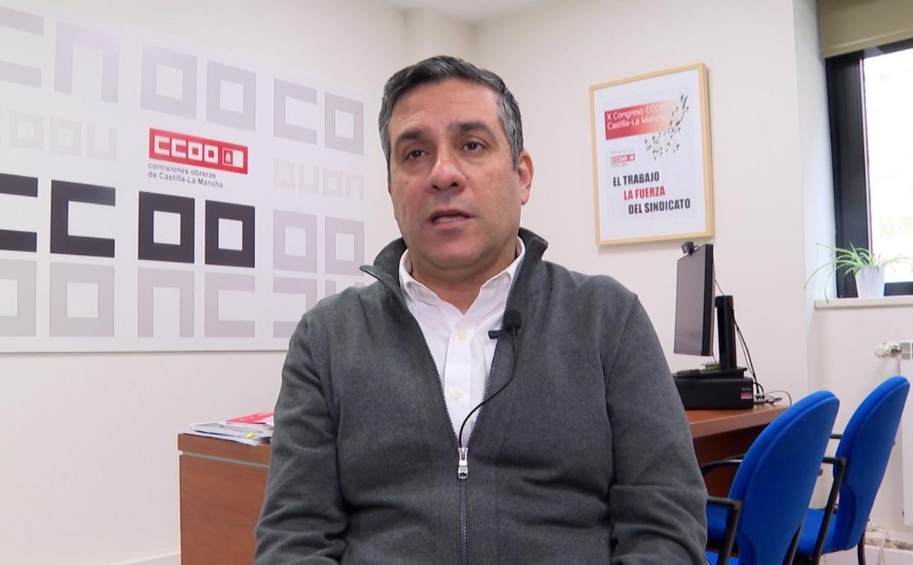El secretario general de CCOO Castilla-La Mancha, Javier Ortega.