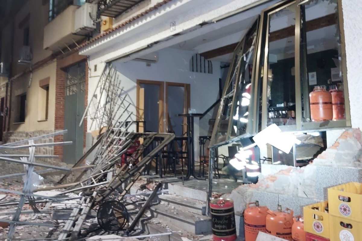 Así ha quedado el local tras la explosión. Foto: @cpeistoledo