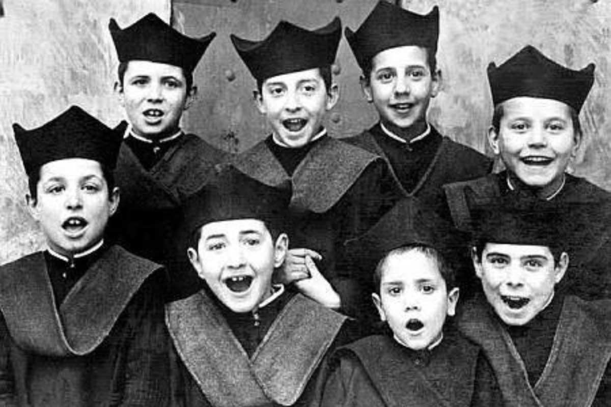 Alumnos del colegio Infantes, en Toledo.