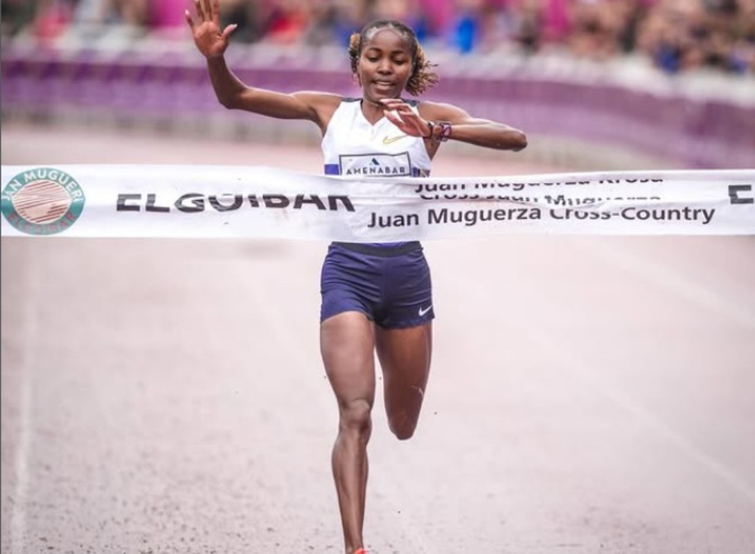 Winfred Yavi ganó el Cross de Elgoibar con autoridad. Foto: Cross de Elgoibar.