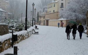 Nieve en Cuenca. Foto: David Romero.