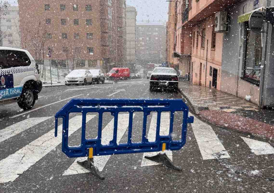Llegó la nieve a Cuenca. Foto: EP.