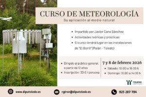 Cartel del Curso de Meteorología en el Borril.