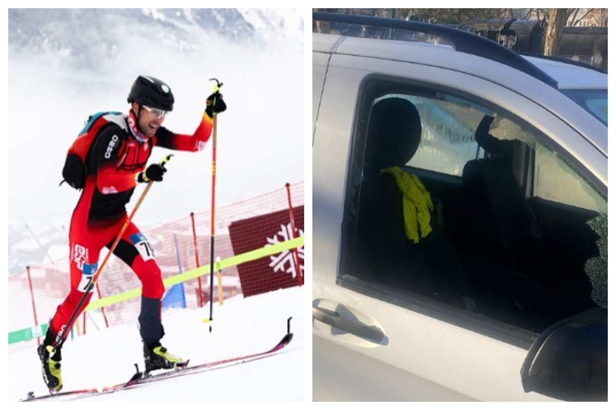 Diego Díaz, esquiador internacional de Albacete, ha sufrido el robo de sus esquís.