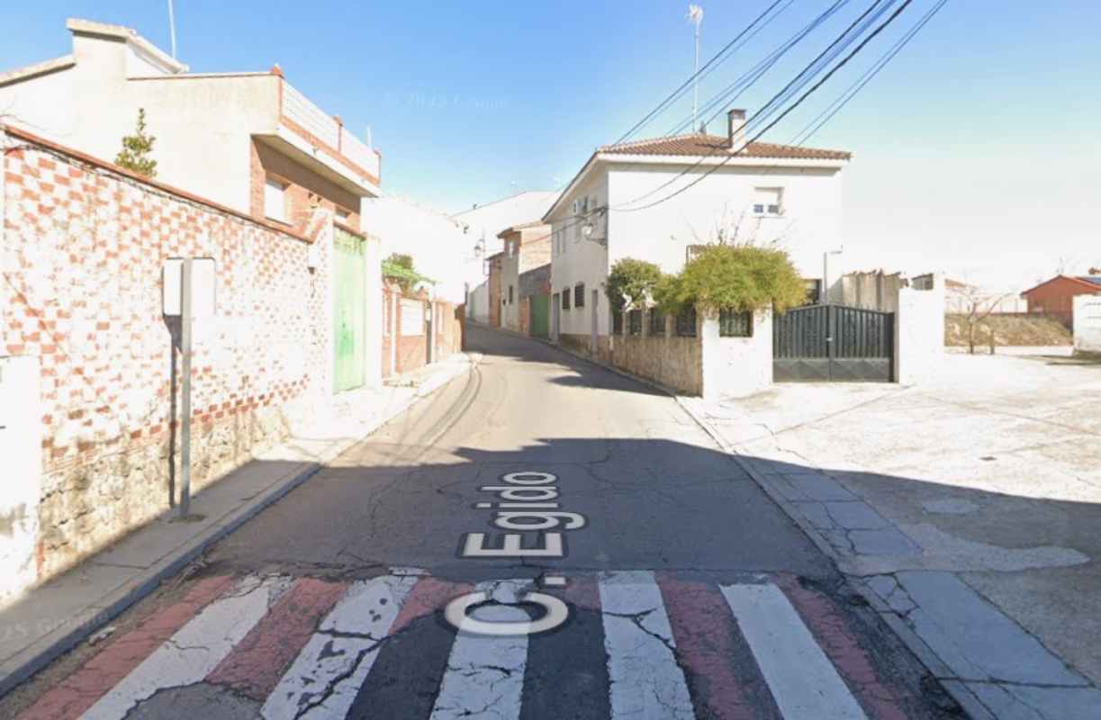 Calle Egido, escenario de un accidente doméstico, afortunadamente leve.