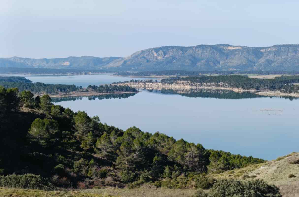 Embalse de Buendía, desde el yacimiento romano de Ercávica. Foto: David Romero.