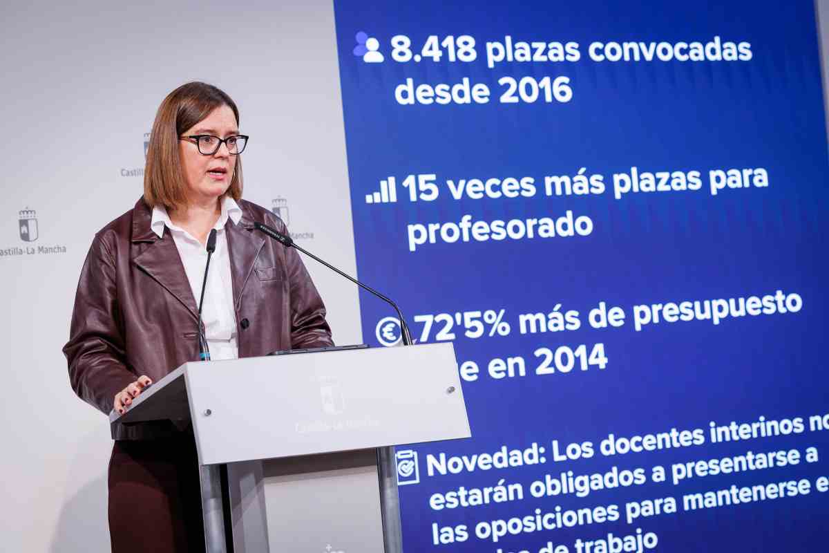 La consejera portavoz del Gobierno de Castilla-La Mancha, Esther Padilla.