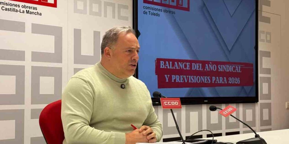 El secretario general de CCOO Toledo, Federico Pérez.