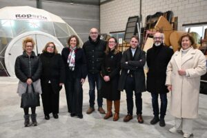 Patricia Franco visitó las instalaciones del Centro de Creación Dramática del Grupo Narea.