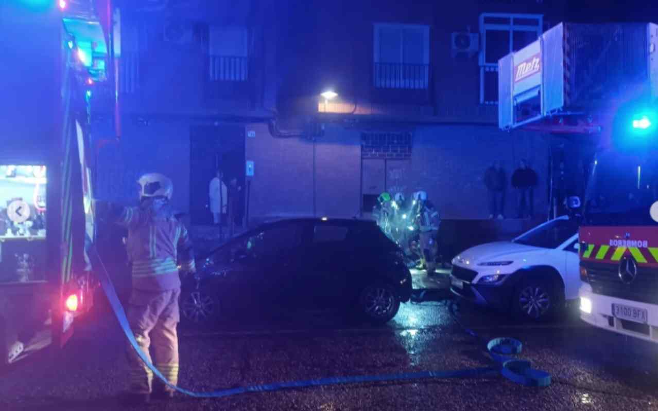 Incendio en la calle Ventalomar, en Toledo.