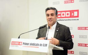 Javier Ortega, secretario general de CCOO CLM. Foto: Rebeca Arango.