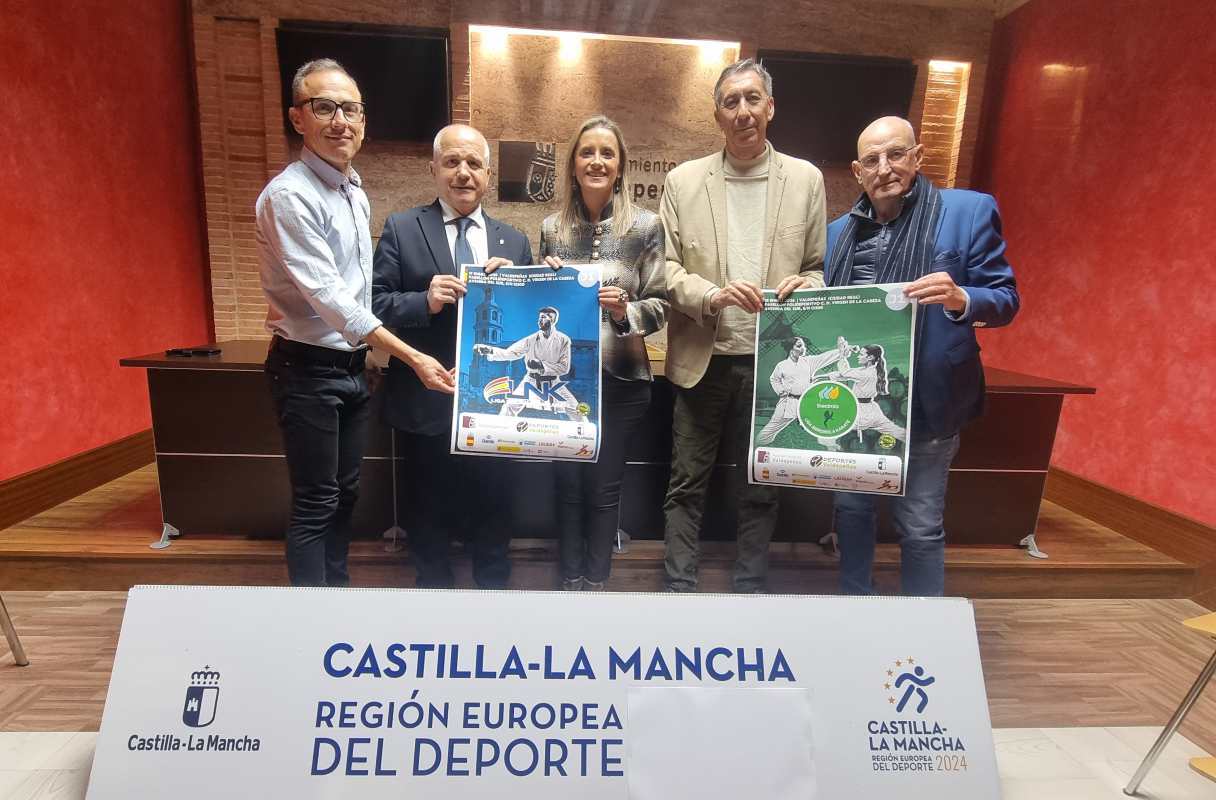 Presentación de la Liga Nacional de Kárate en Valdepeñas.