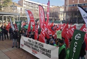 Manifestación de los trabajadores del grupo Losán.