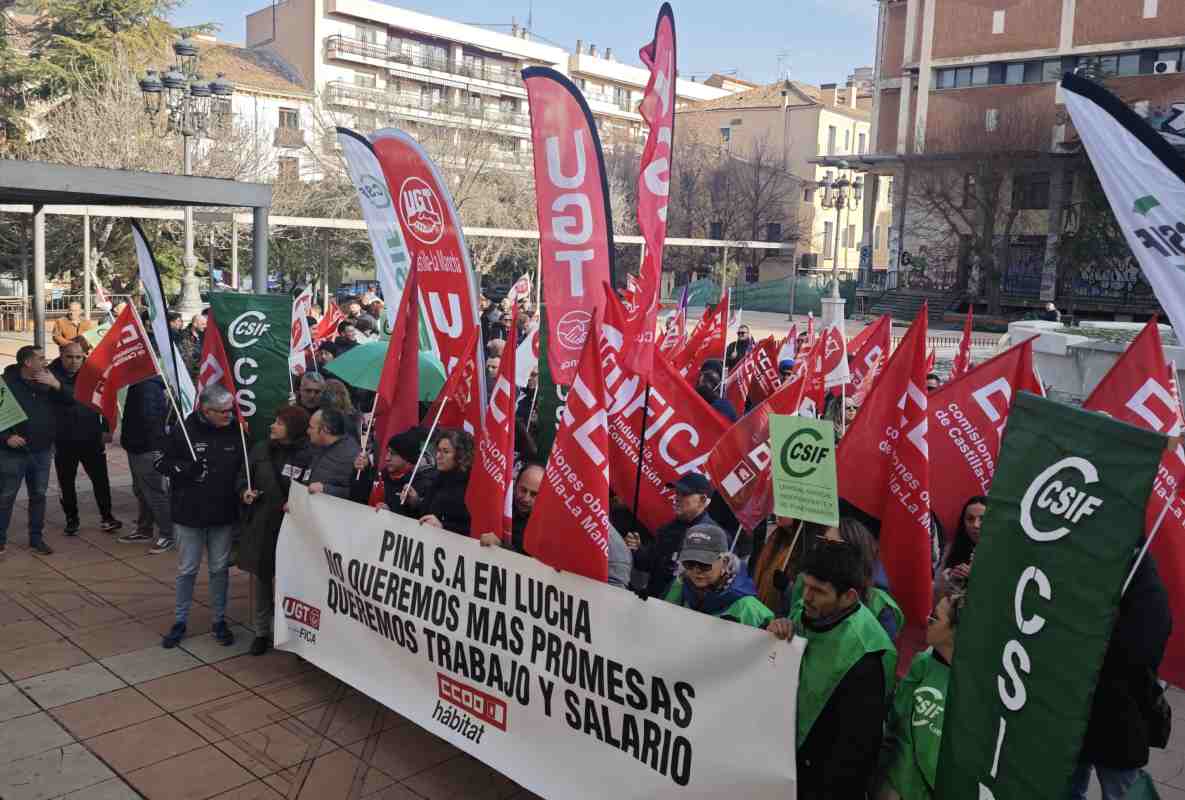 Manifestación de los trabajadores del grupo Losán.