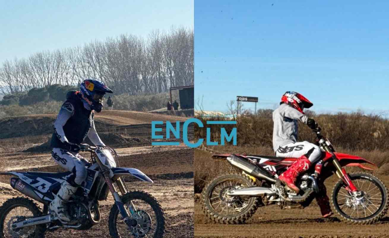 Marc (derecha) y Álex Márquez, un lujo mundial para el circuito MX Park de Sonseca. Foto: Mario Peñalver.