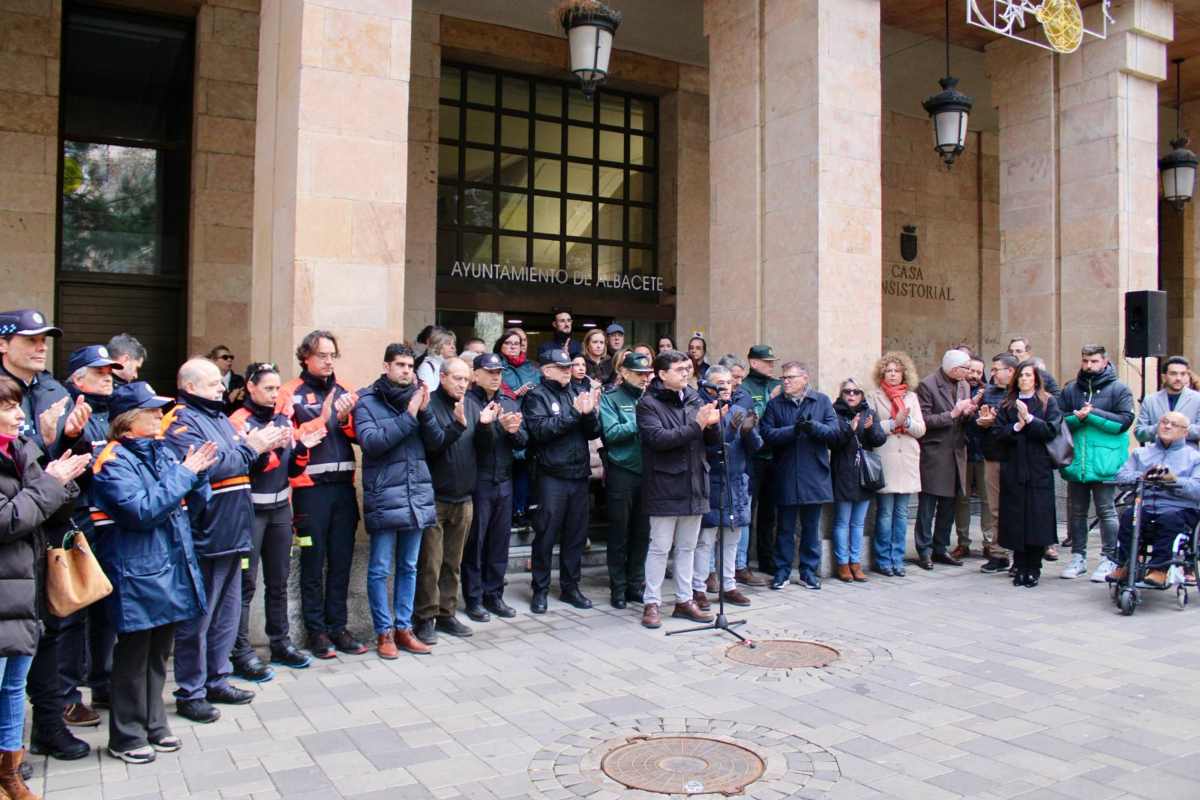 Minuto de silencio en Albacete.