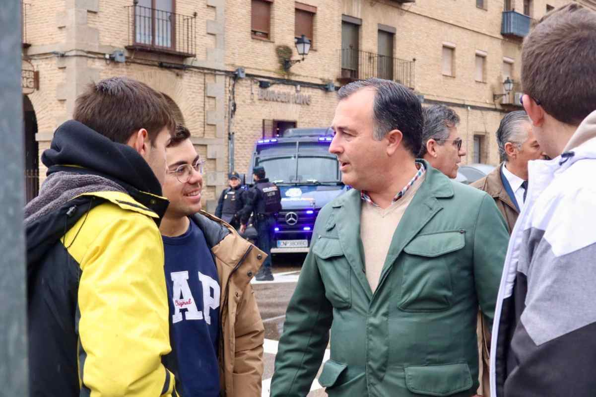 David Moreno, en la manifestacion de Toledo.