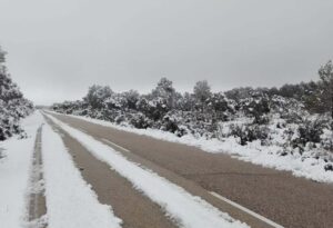 Foto de una nevada en la provincia de Cuenca (archivo).