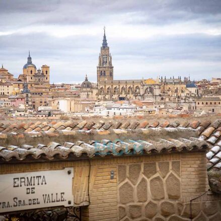 Finísima capa de nieve en Toledo. Foto: Rebeca Arango.