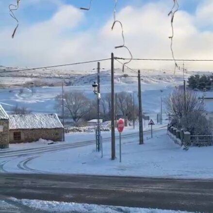 Nieve Galve de Sorbe (Guadalajara).